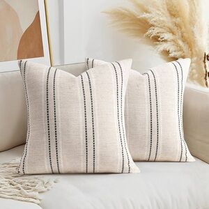 Set of 2 pillow covers 18” x 18”